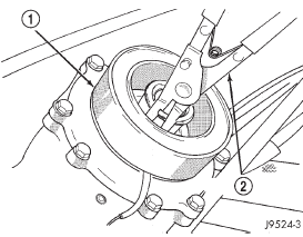 Fig. 26 Clutch Field Coil Snap Ring Remove