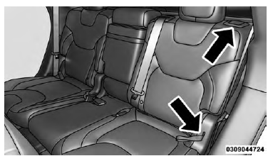 Rear Seatback Release Lever And Pull Strap