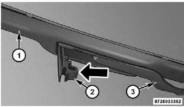 Wiper Blade With Release Tab In Unlocked Position