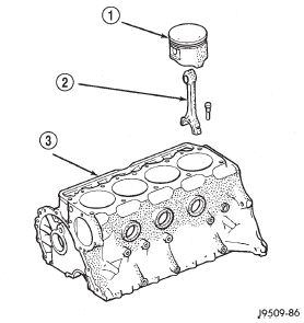 Fig. 86 Removal of Connecting Rod and Piston Assembly
