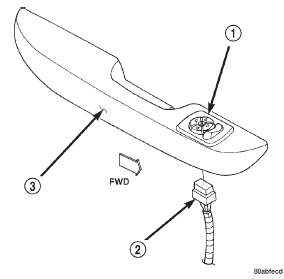 Fig. 4 Stand-Alone Power Mirror Switch Remove/Install