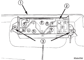 Fig. 2 Power Seat Switch Remove/Install