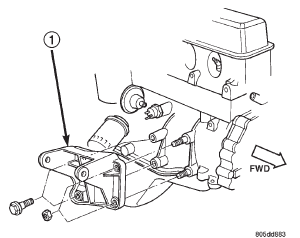 Fig. 43 Engine Support Bracket-Right Side