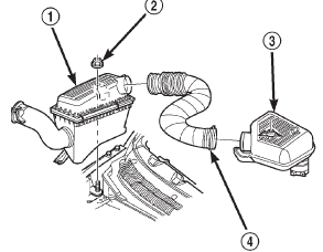 Fig. 49 Air Cleaner, Resonator and air Inlet Hose Removal and Installation