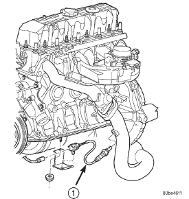 Fig. 13 Front Oxygen Sensor-2.5L-Federal Emissions