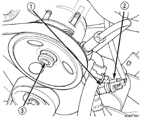Fig. 2 Power Steering Pump Pressure Switch-2.5L Engine