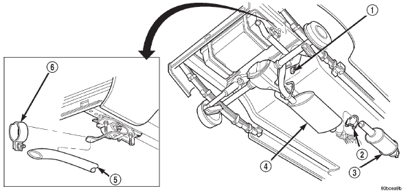 Fig. 11 Muffler/Tailpipe Removal and Installation