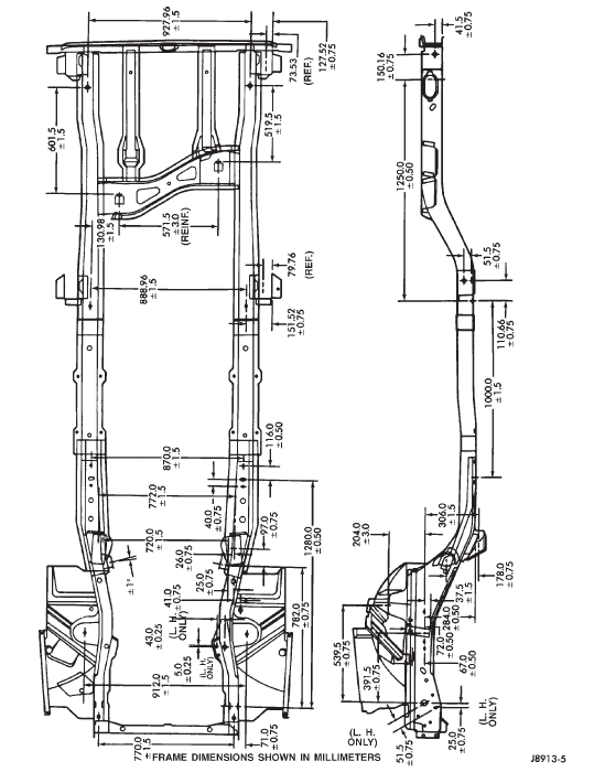 Fig. 6 Frame Dimensions