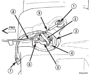 Fig. 24 Top View of Fuel Tank and Fuel Pump Module