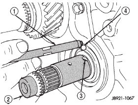 Fig. 55 Remove Fifth Gear Thrust Ring Lock