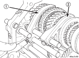 Fig. 86 Install Shift Fork Bolts