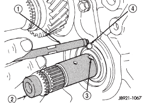 Fig. 92 Install Fifth Gear Thrust Ring Lock Ball