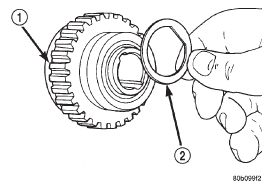 Fig. 116 Remove Reverse Idler Gear Plate Washer