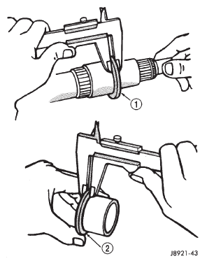 Fig. 119 Check Shaft And Bearing Race Flange Thickness