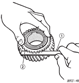 Fig. 123 Check Synchronizer Ring Wear
