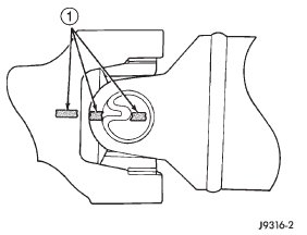 Fig. 8 Align Propeller Shaft And Rear Axle Yokes Alignment Marks