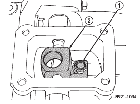 Fig. 21 Shift Arm Retainer Bolt Removal