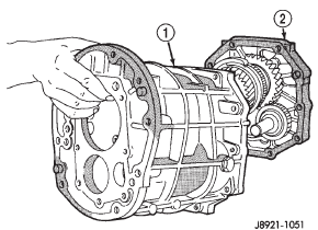 Fig. 33 Install Transmission Gear Case to the Intermediate Plate