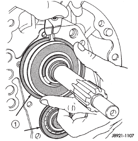 Fig. 34 Install Front Bearing Snap-rings