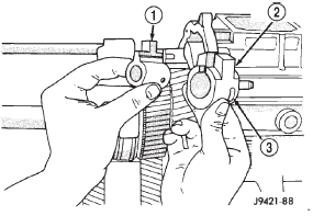 Fig. 111 Assembling Shift Shaft Lever And Bushing