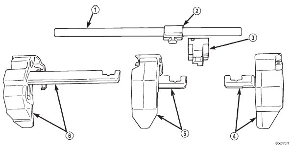 Fig. 134 Shift Forks And Shaft