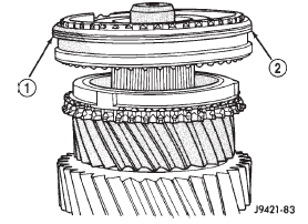 Fig. 82 Starting 3-4 Synchro Hub On Output Shaft