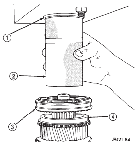 Fig. 83 Pressing 3-4 Synchro Assembly On Output Shaft