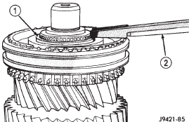 Fig. 84 Installing 3-4 Synchro Hub Snap Ring