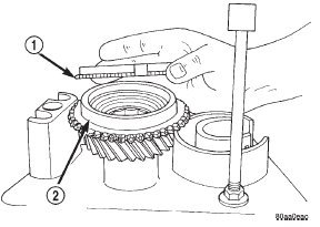 Fig. 92 Installing Fourth Gear Synchro Ring On Input Shaft