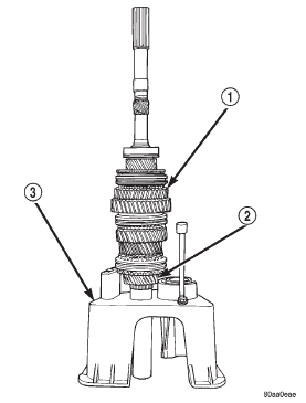 Fig. 94 Output Shaft And Geartrain Installed In Input Shaft