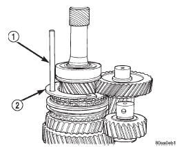 Fig. 97 Positioning Output Shaft Bearing Retainer For Rear Housing Installation