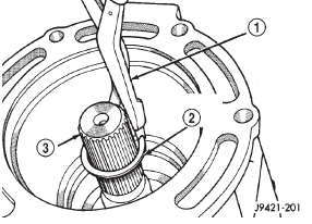 Fig. 107 Installing Rear Bearing Snap Ring-4WD