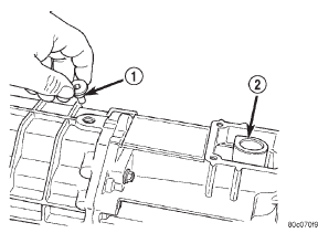 Fig. 16 Shift Shaft Lock Bolt Removal