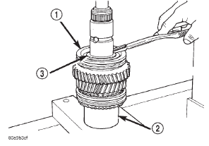 Fig. 72 Installing 1-2 Synchro Hub Snap Ring