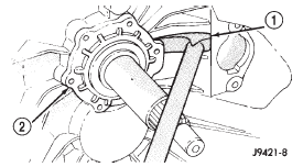 Fig. 19 Loosening Bearing Retainer Sealer Bead-Typical