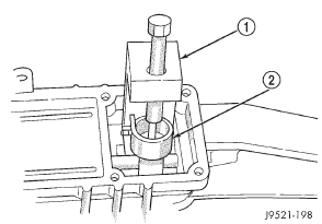 Fig. 26 Removing the Shift Socket Roll Pin