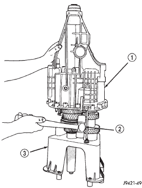 Fig. 36 Unseating Rear Housing From Output Shaft Bearing-2WD