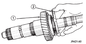 Fig. 61 Reverse Gear Synchro Ring Installation