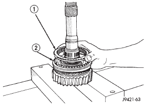 Fig. 64 Installing Fifth Gear Synchro Ring