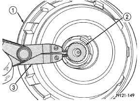 Fig. 191 Removing/Installing Input Shaft Snap-