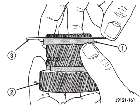 Fig. 206 Installing Driving Shell Front Thrust Plate On Sun Gear