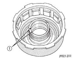 Fig. 227 Retainer Bushing Location/Inspection
