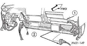 Fig. 71 TCM Location (Right Hand Drive)