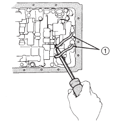 Fig. 98 Valve Body Oil Tube Removal