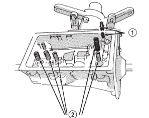 Fig. 103 Removing Accumulator Springs, Spacers