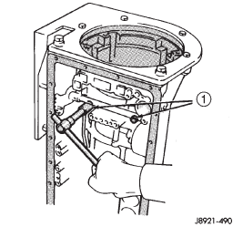 Fig. 113 Overdrive Support Bolt Removal