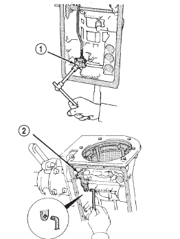 Fig. 127 Removing Park Rod And Bracket