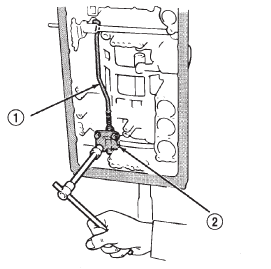 Fig. 75 Removing/Installing Park Rod Bracket