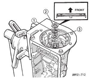 Fig. 176 Installing Overdrive Support Thrust Bearing And Races