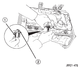 Fig. 183 Installing Transmission Throttle Cable